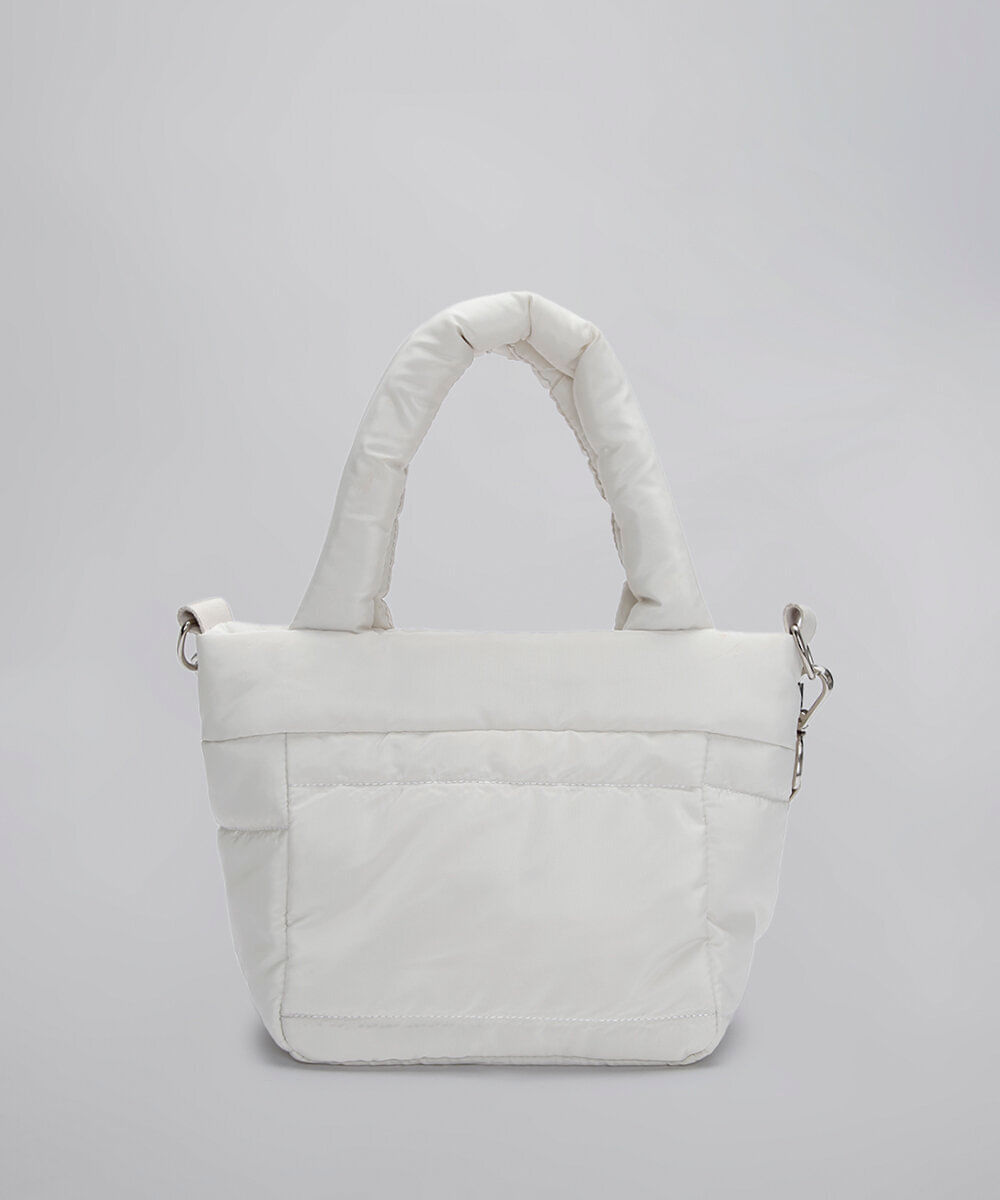 mini bolsa puffer off white | Loja Ace